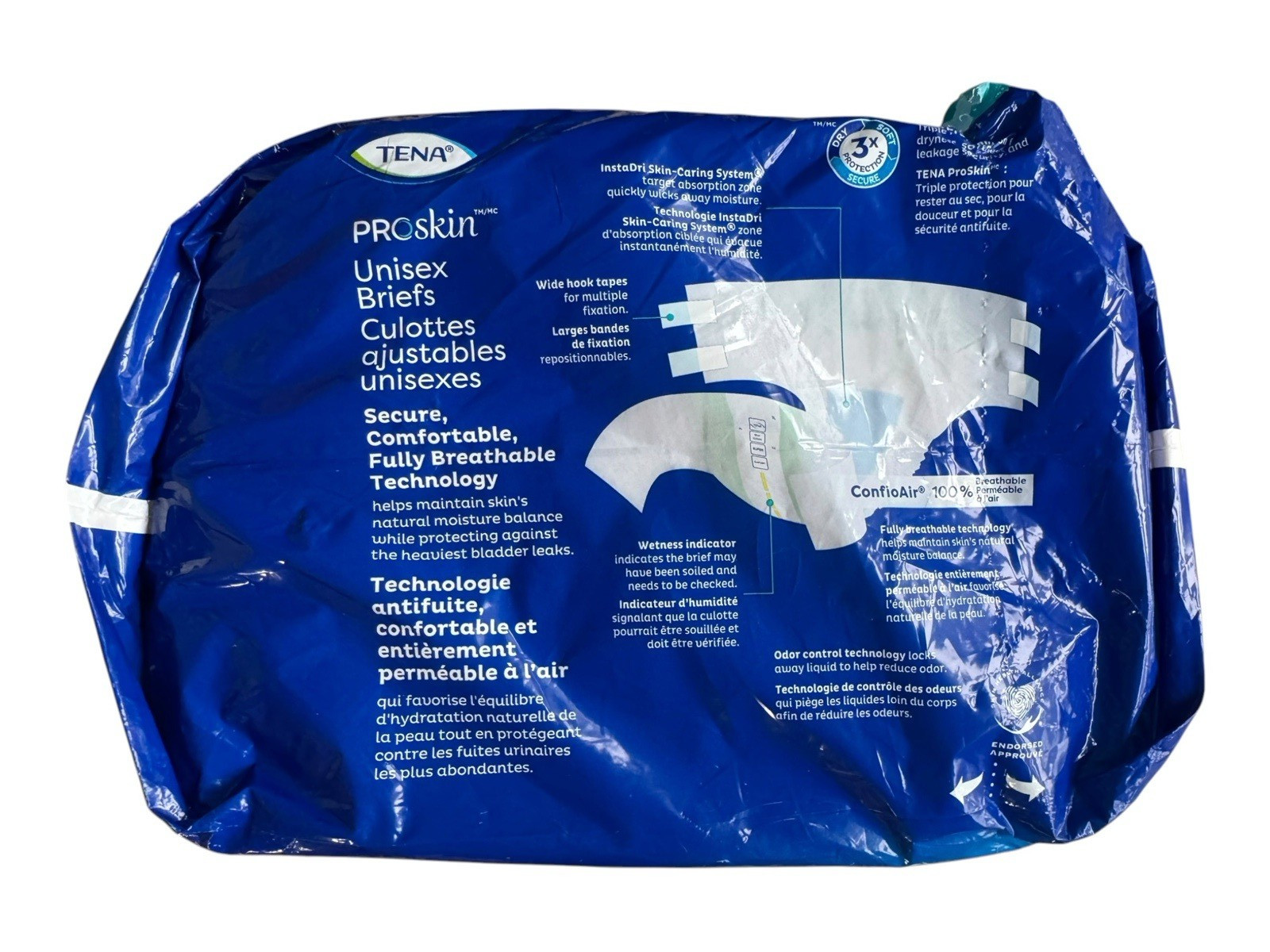 Tena ProSkin Unisex Briefs XL Adult Diapers SUPER Absorbency 60″-64″ – 12 Count