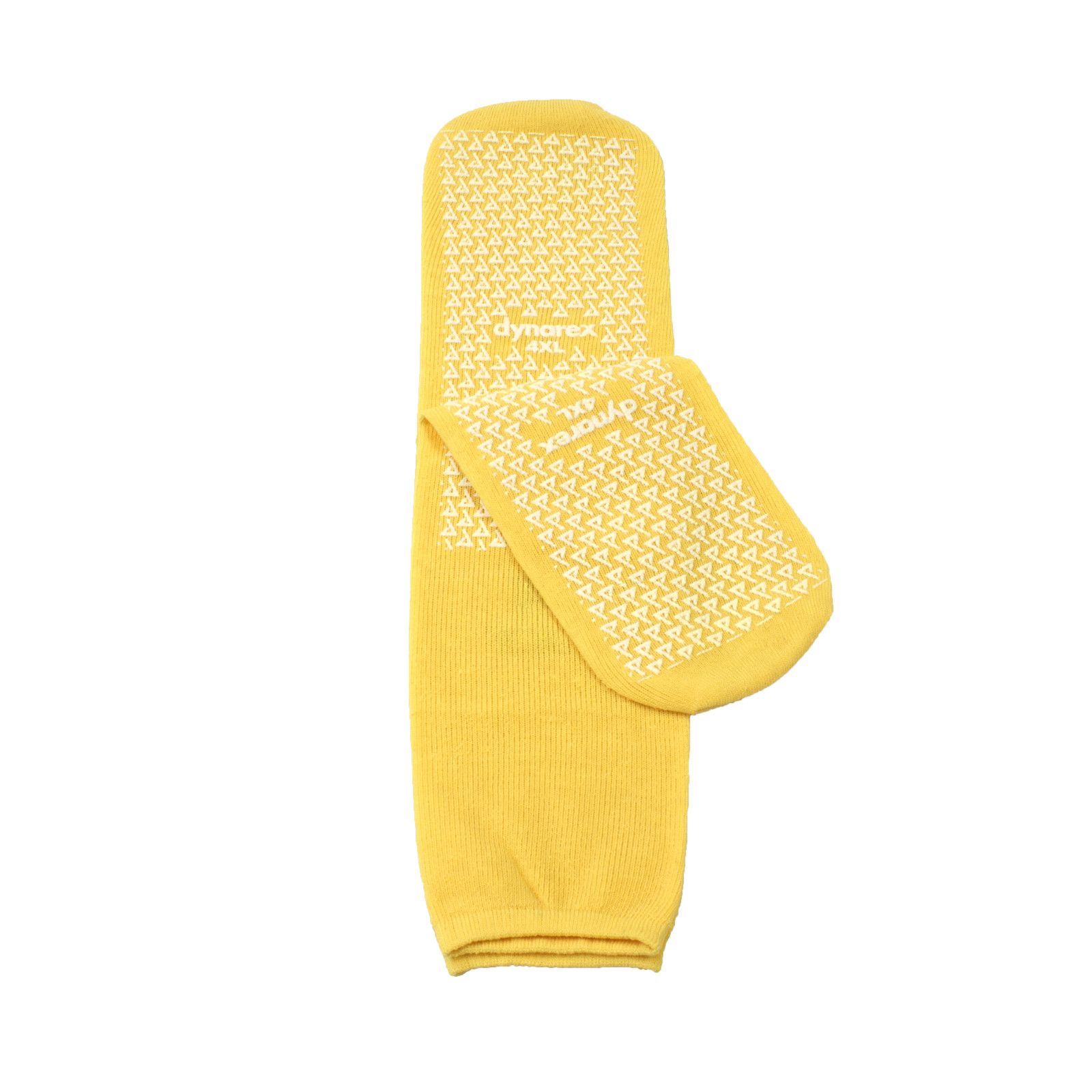 7 Pairs Double Sided Anti-Slipper Socks, Non Skid Hospital, 4XL, Yellow 2197 &