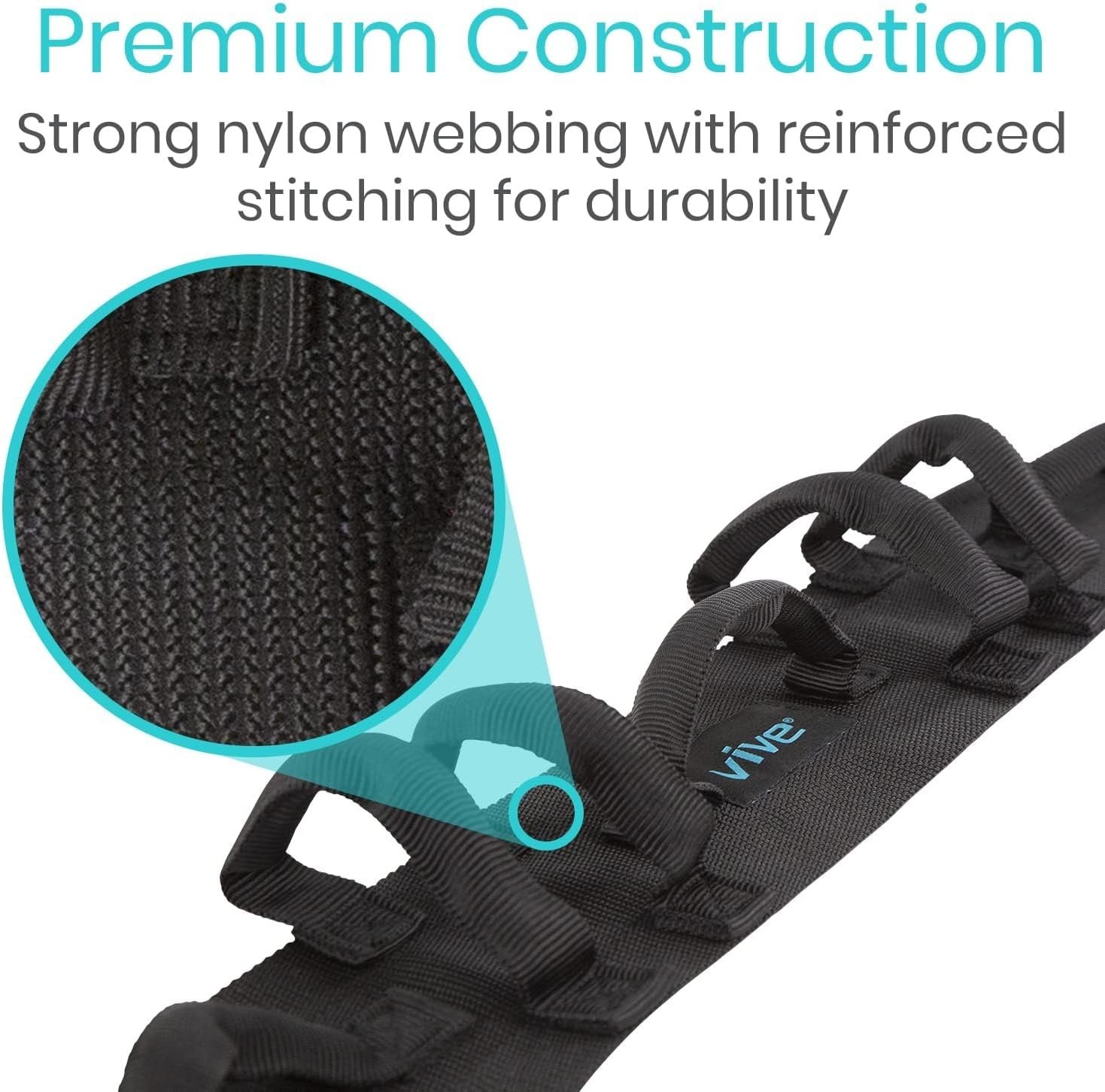 Gait Belt Transfer Belt with Handles – 300Lbs Capacity for Patient Assist