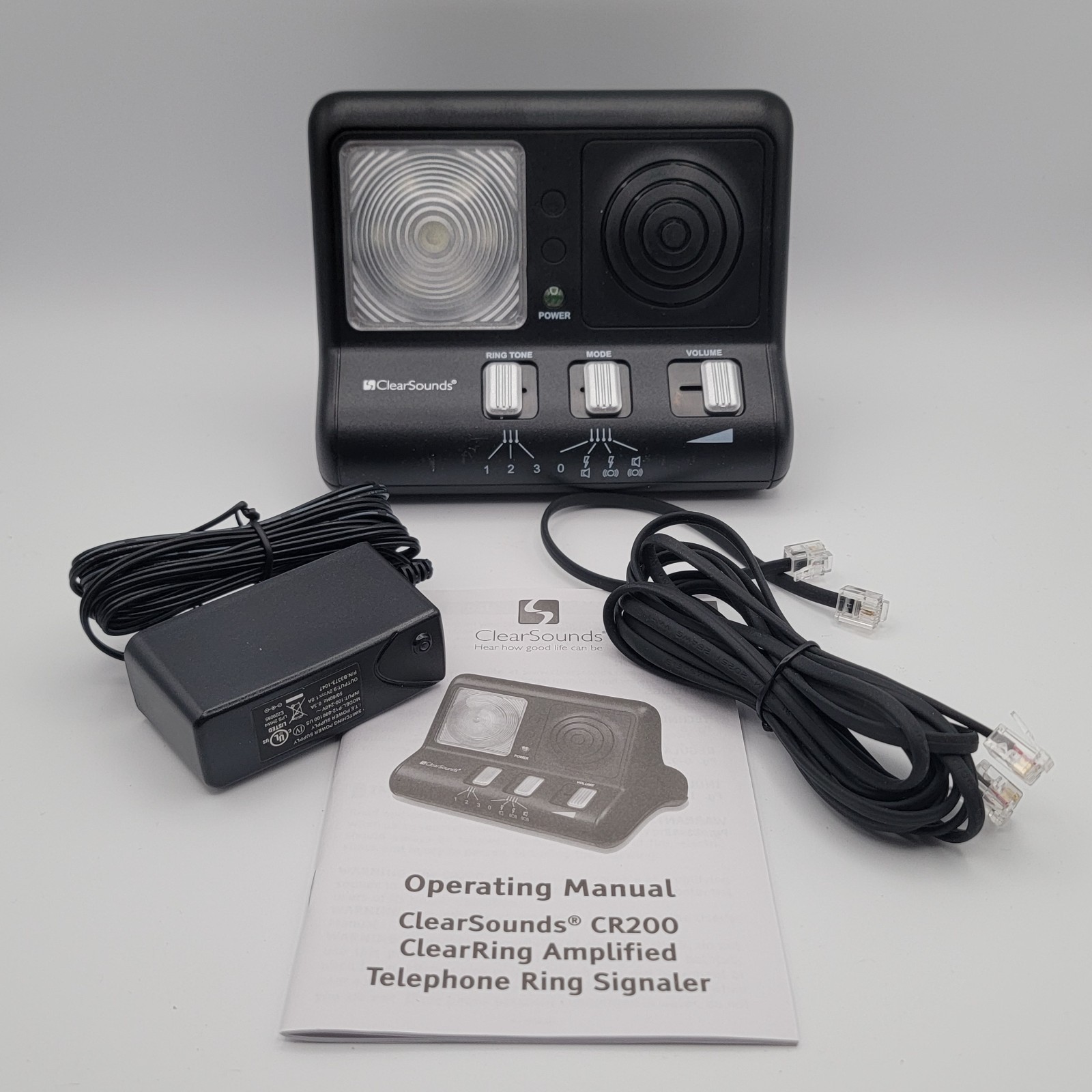 ClearSounds CR200 ClearRing Amplified Telephone Ring Signaler Kit (New Open Box)