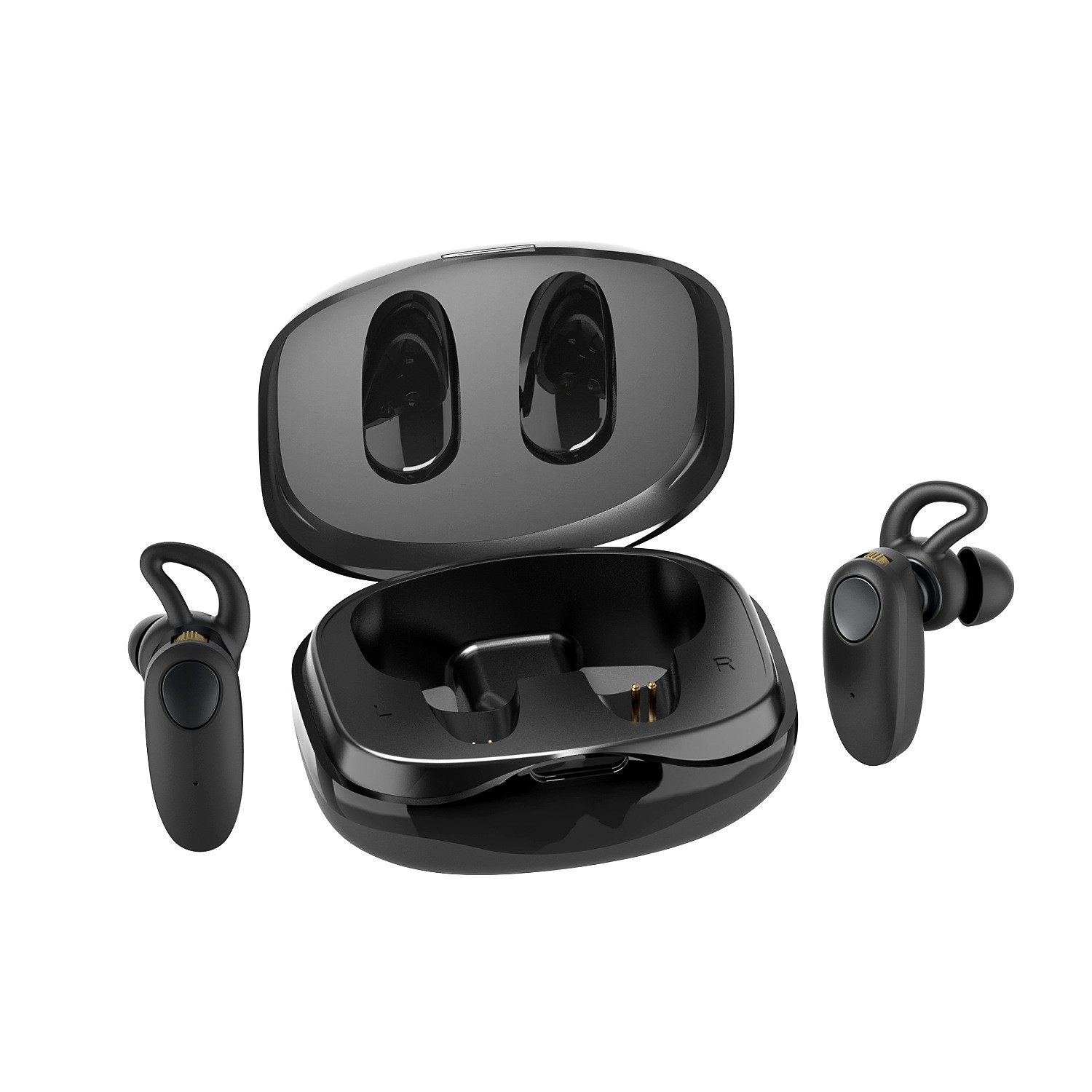 Rechargeable Hearing Aids for Seniors w/ Noise Cancellation & Case