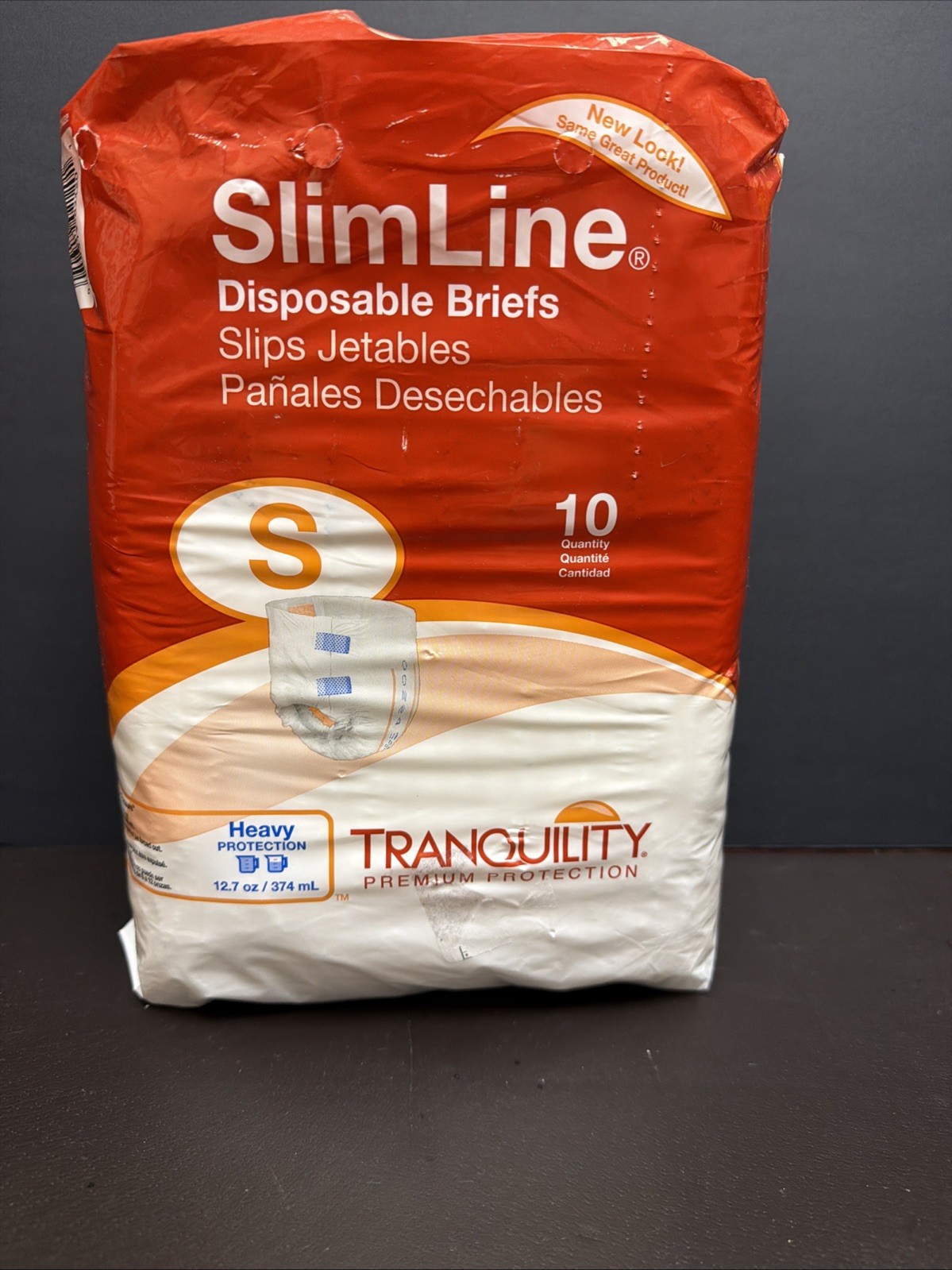 Tranquility Slimline Disposable Briefs S Heavy Protection 10CT