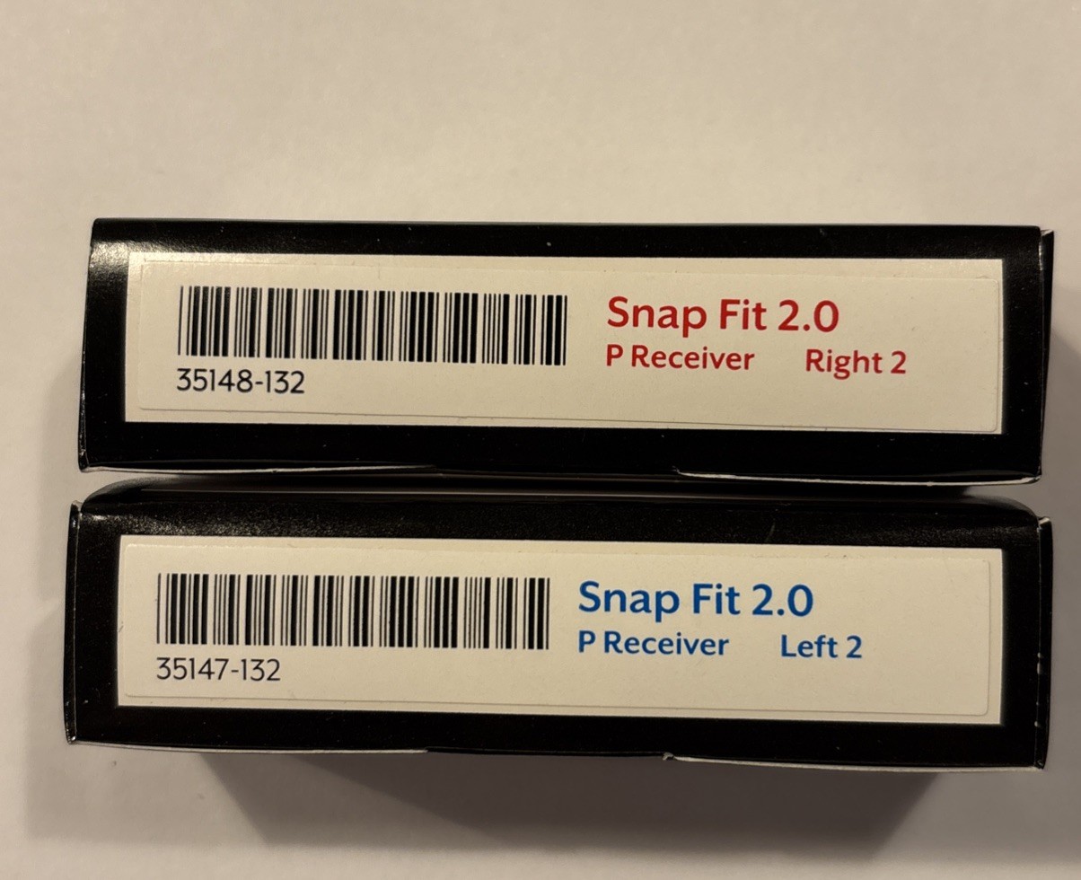 Starkey Genesis/Edge- omega Snap Fit 2.0 Receiver Right And Left HP size 2