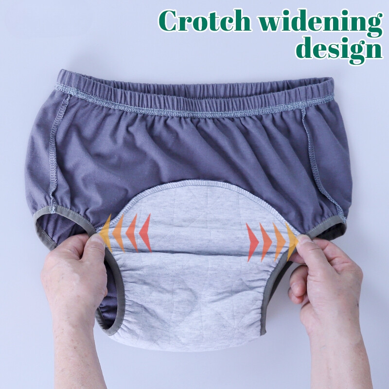 1 Pack Adults Washable Incontinence Underwear Diaper Pants Reusable Leak-proof