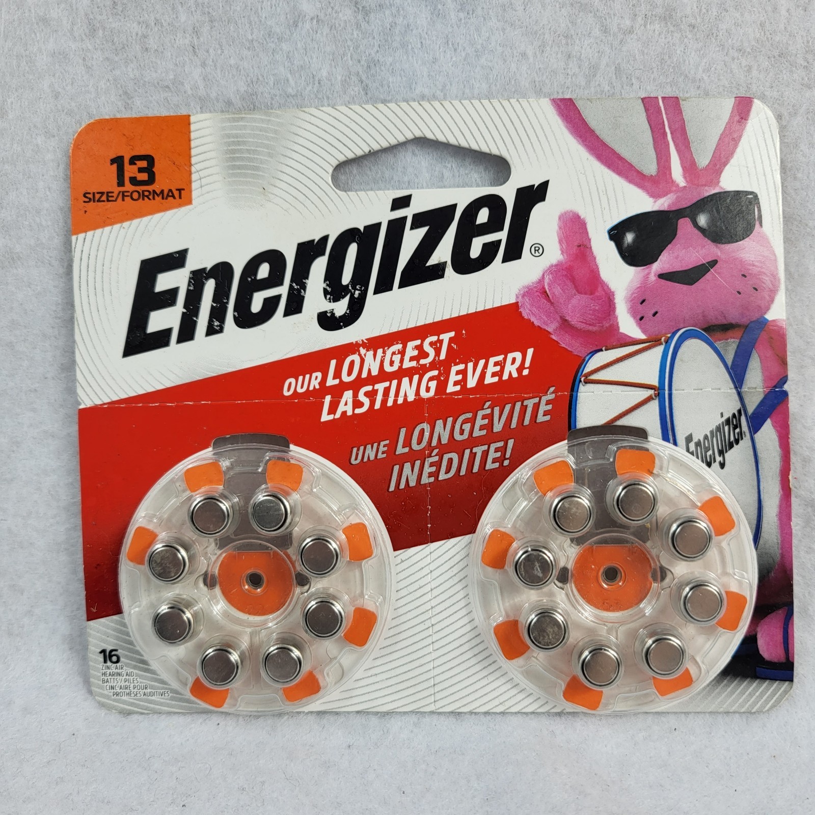 Energizer Size 13 Hearing Aid Batteries 16 Pack AZ13DP-16 Exp 6/2027 New Unused
