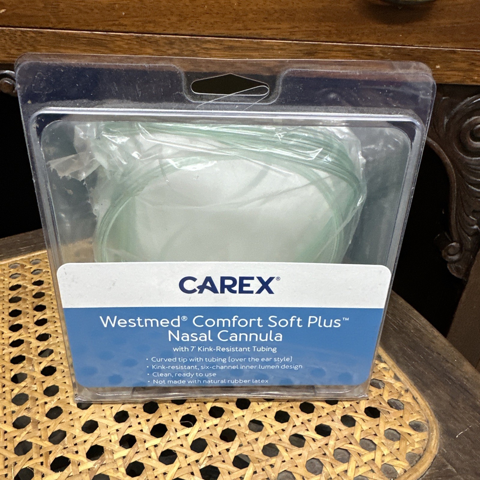 Carex Westmed Comfort Soft Plus Basal Canula W/7’ Kink Resistant Tubing.