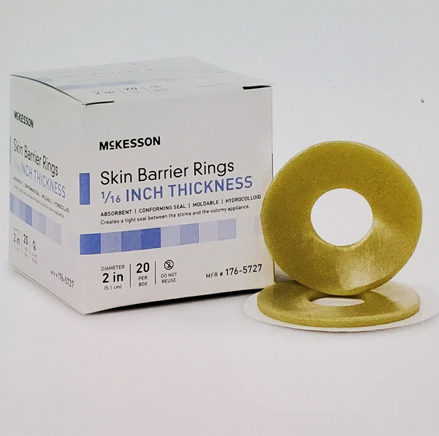 McKesson Moldable Standard Skin Barrier Ring For Ostomy 20 per Box
