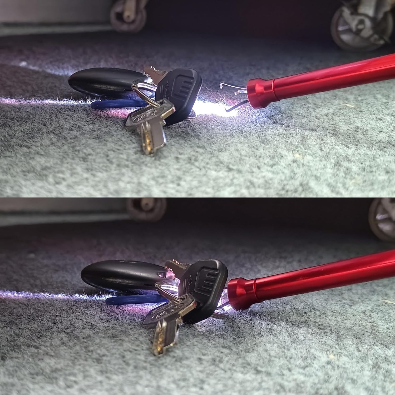 Flexible Claw Grabber Pickup Tool with Magnetic Bright LED Light,24.4In Long Mag