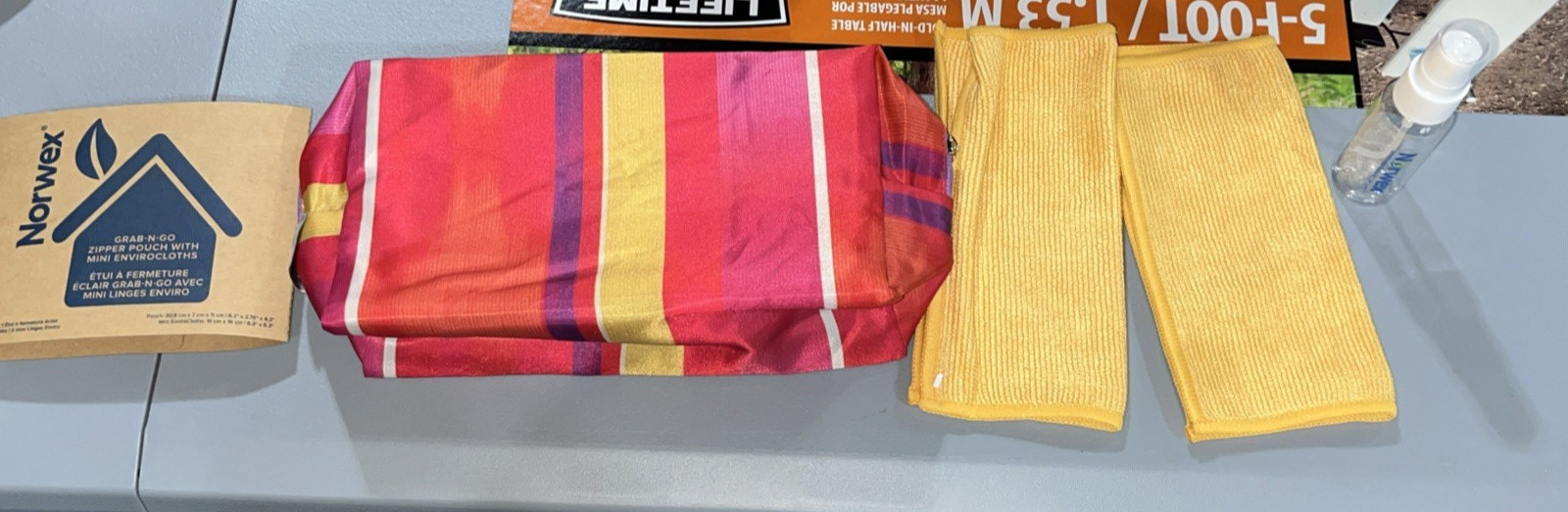 Best Thing To Grab And Go With 2 mini Envirocloths, Bottle & Waterproofed Pouch