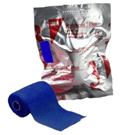 Cast Tape 3M Scotchcast Plus 2 Inch X 12 Foot Fiberglass Blue 1 Roll