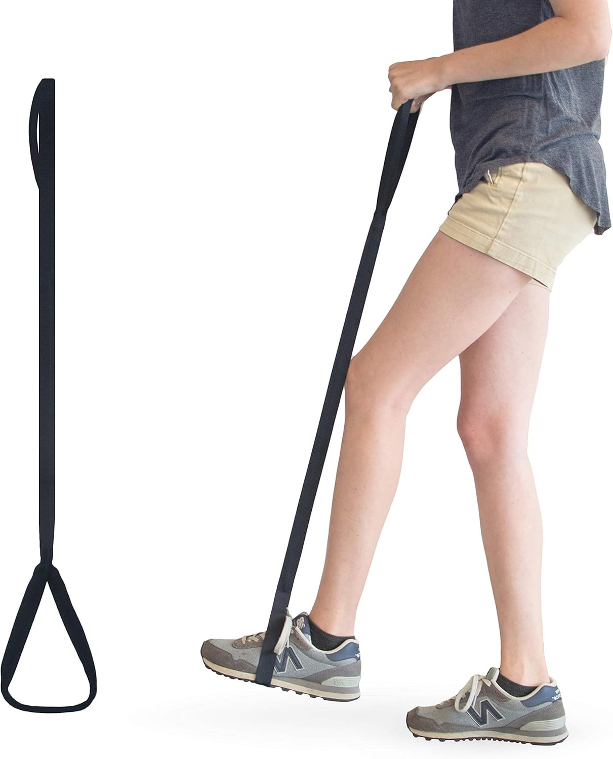 35 Inch Long Leg Lifter – Durable & Rigid Hand Strap & Foot Loop – Ideal Mobilit