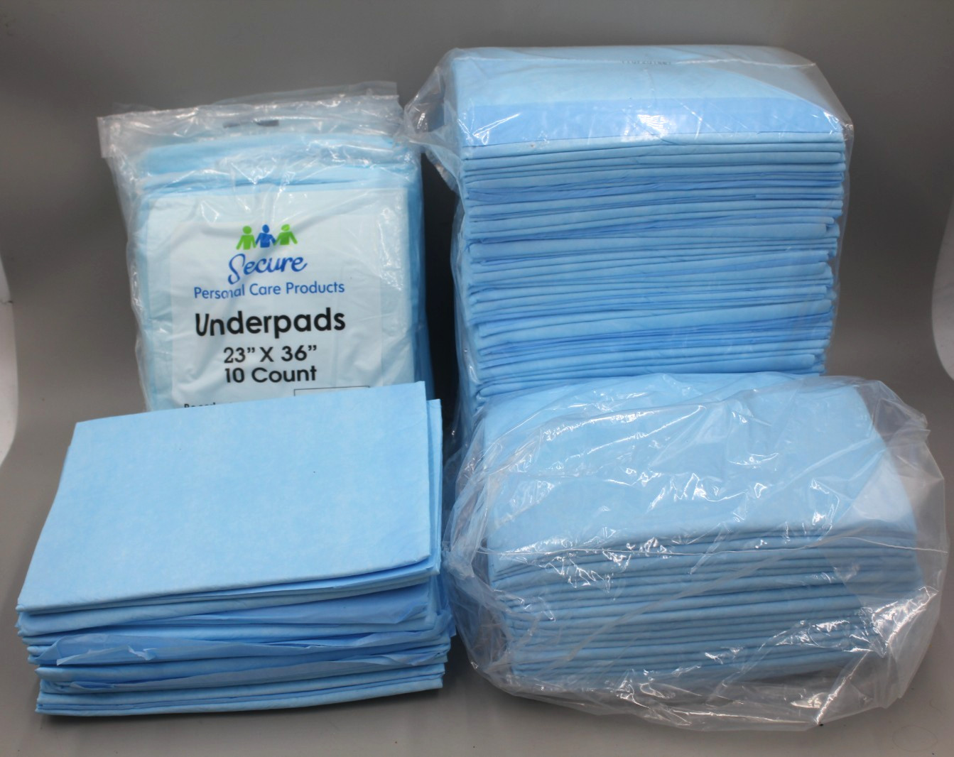 Secure Personal Care Products Underpads 23×36″ 120+ ct, Puppy Pads Diaper Change