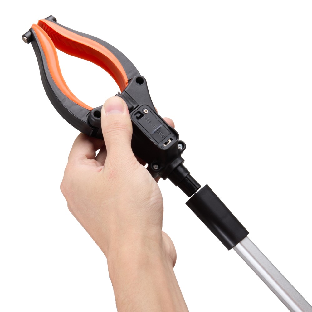 43″ Foldable Grabber Reacher, 360° Rotating Gripper with Magnet and LED Light
