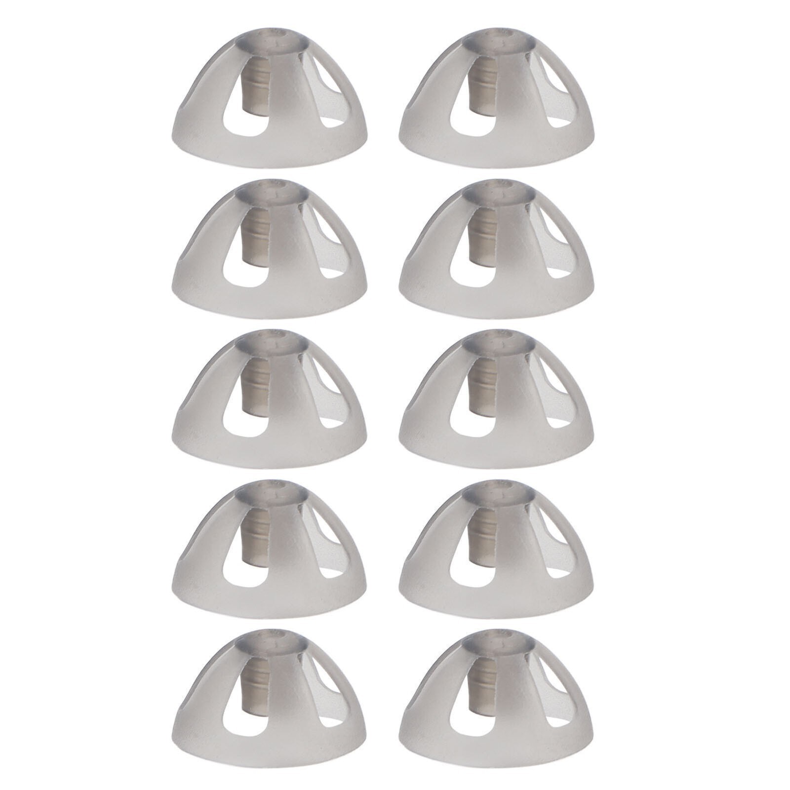10 Pcs Hearing Aids Dome Soft Open Domes Black Layer Replacements Eartip