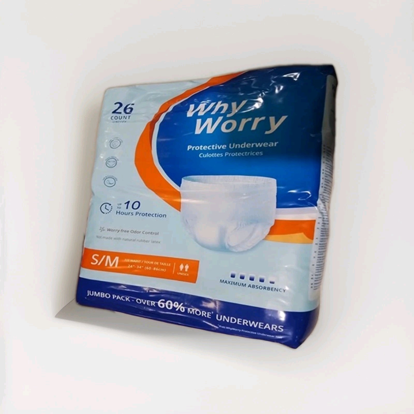 Incontinence Underwear for Women and Men Adult Pull Ups Size: Small/Med 78 Count
