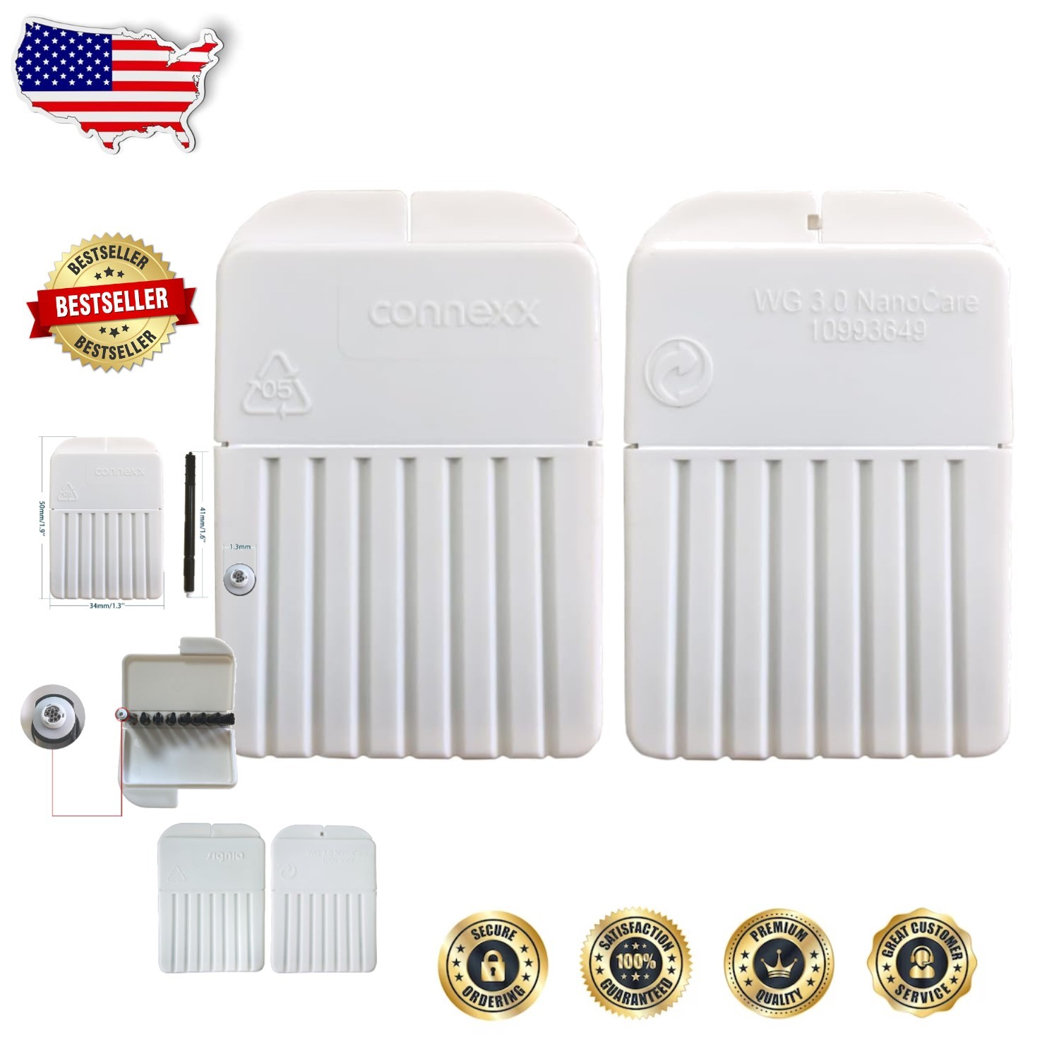 Genuine Connexx Nanocare 3.0 Hearing Aid Filters 80 Pack Sony CRE-C20 Compatible
