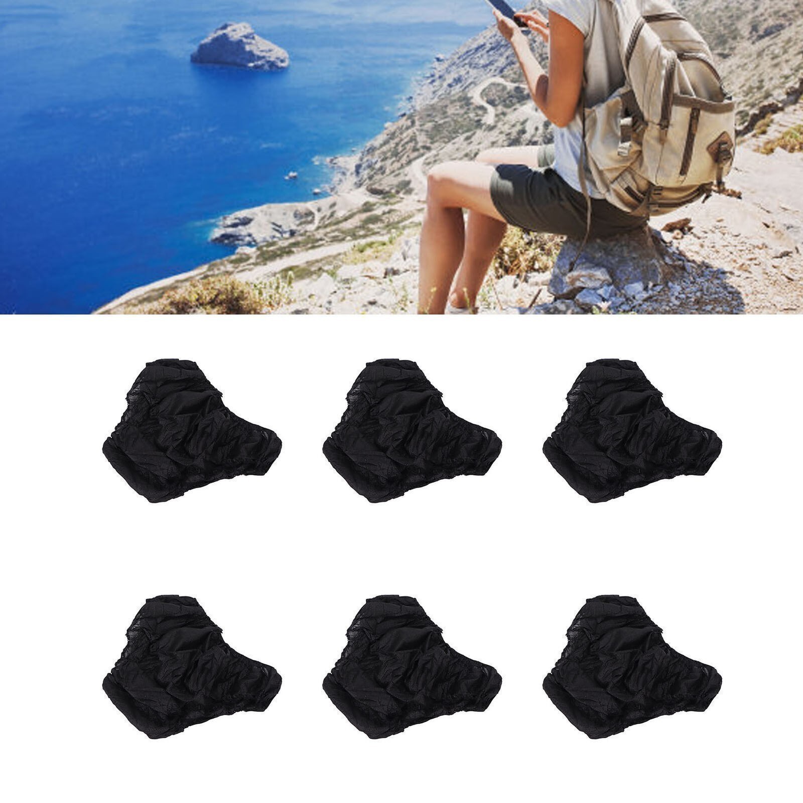 50pcs Disposable Underwear Black One Size Fits Most Portable Travel Underwear