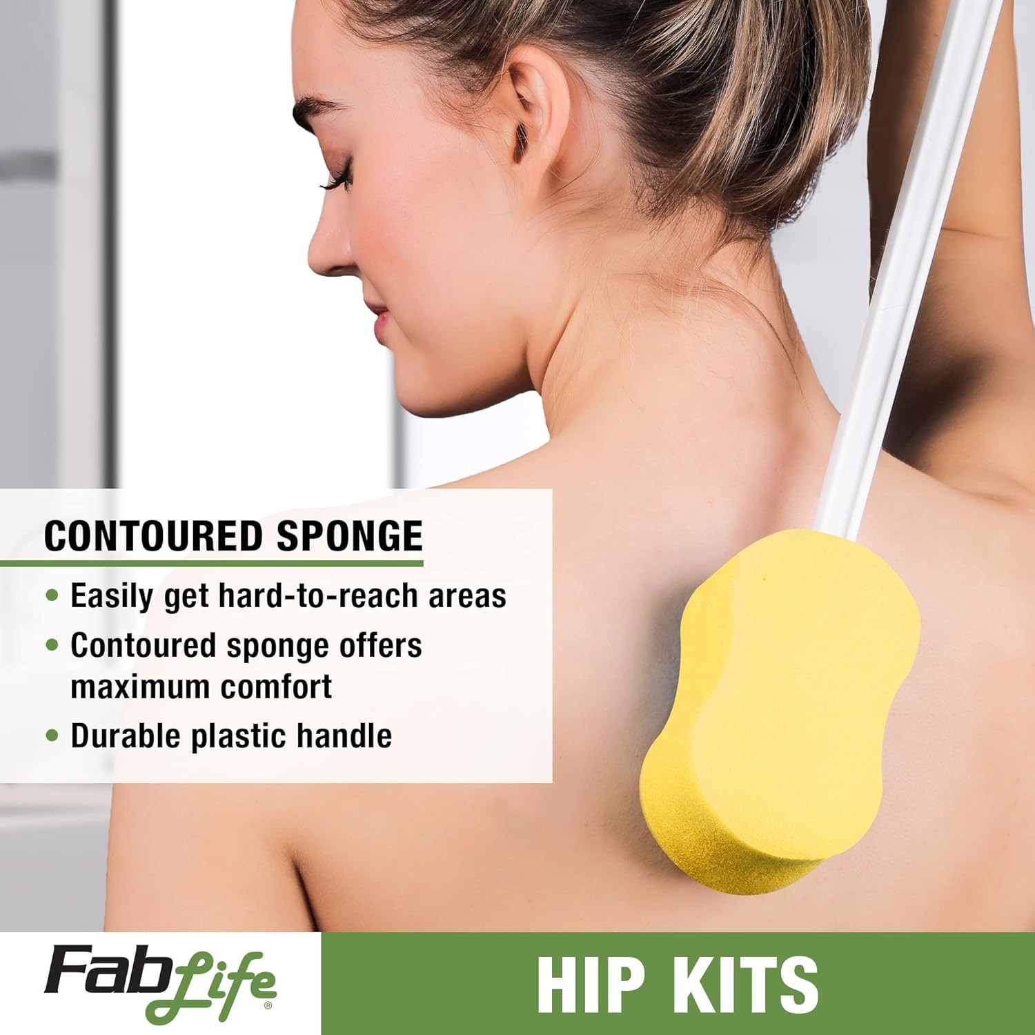 Hip Kit Daily Living Aids for Mobility, 26" Reacher, Metal Shoehorn