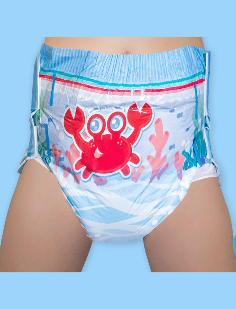 Kiddo Sea Friends Adult Diaper ABDL High absorbency Brand new Medium/Large/XL