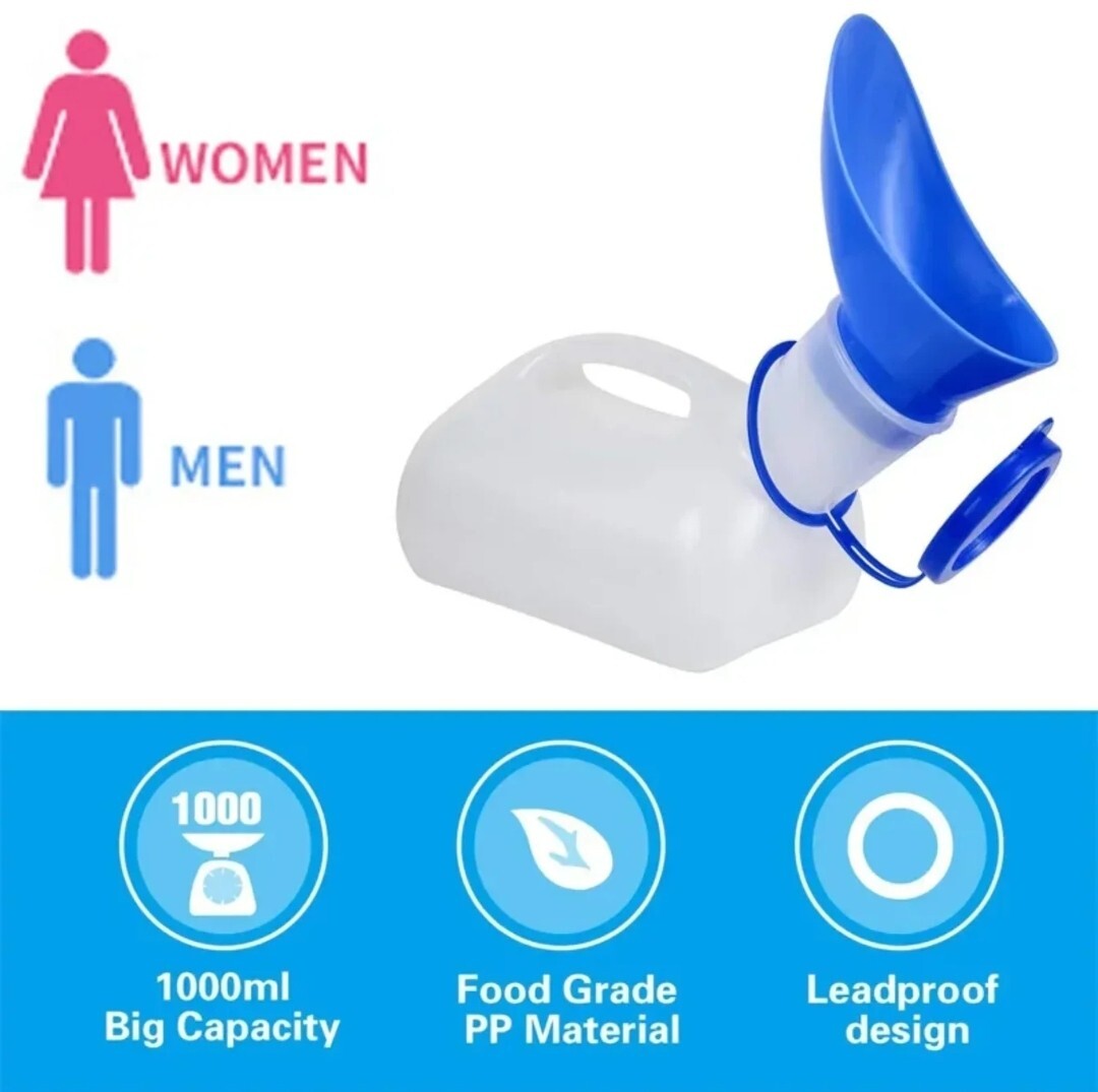ORINALES PARA RASTRA, BOTELLA DE ORINA CON TAPA , Potty Portable Toilet Reusable