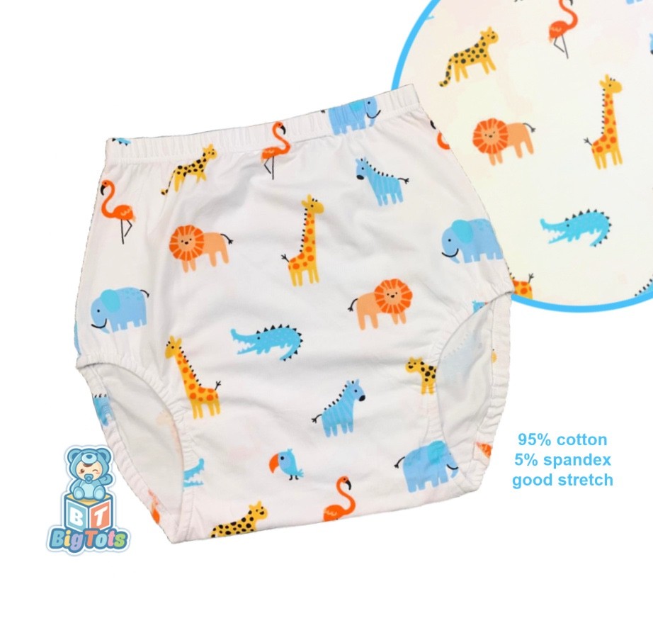 Adult diaper cover Jungle Animals baby print