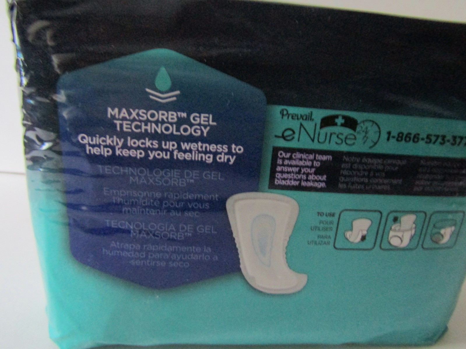 8 New Packs Prevail Daily Male Guards Pads Max Absorbency Gel Maxsorb One Size