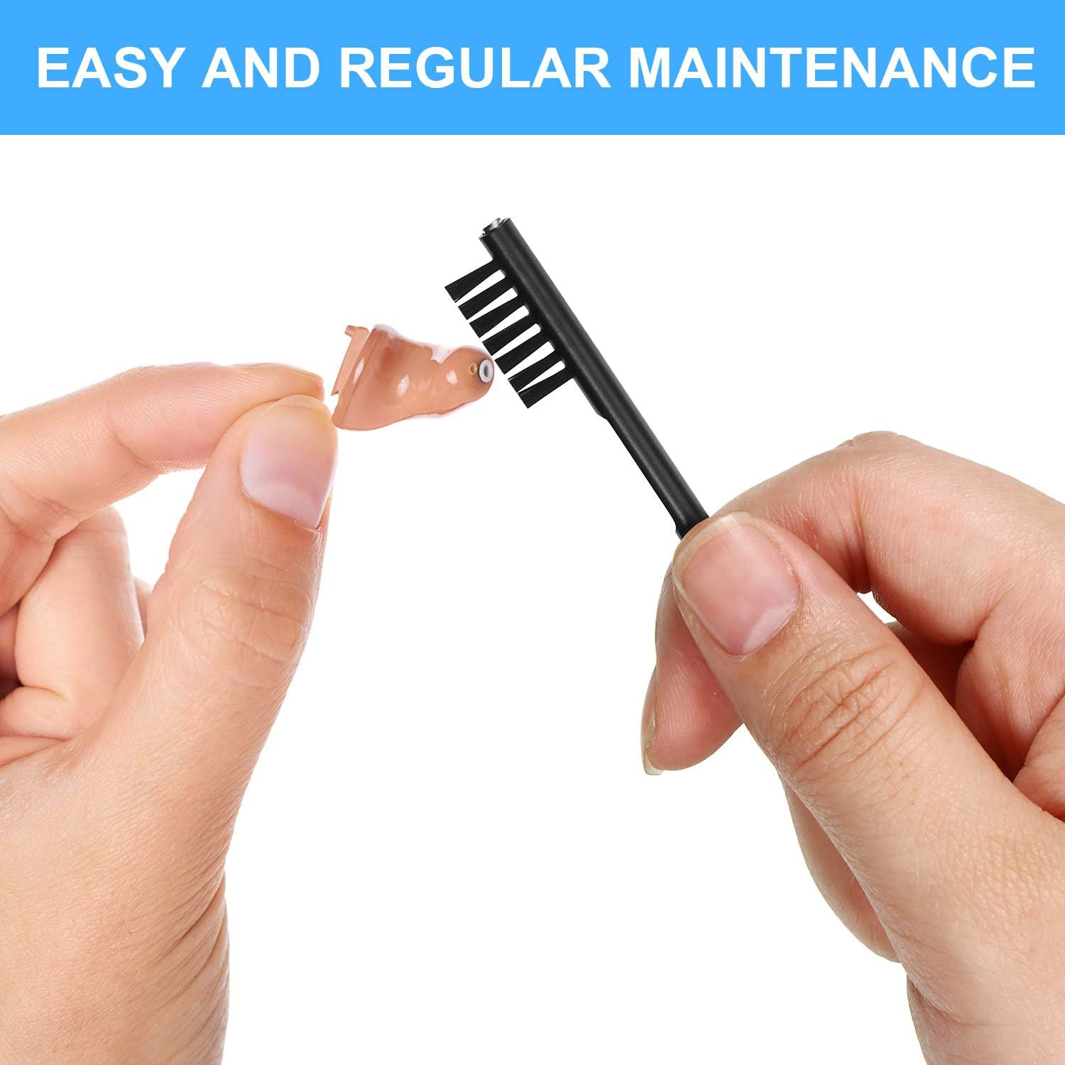 Mudder 7 Pieces Hearing Aid Cleaning Kit, Earbuds, Gift for Elderly