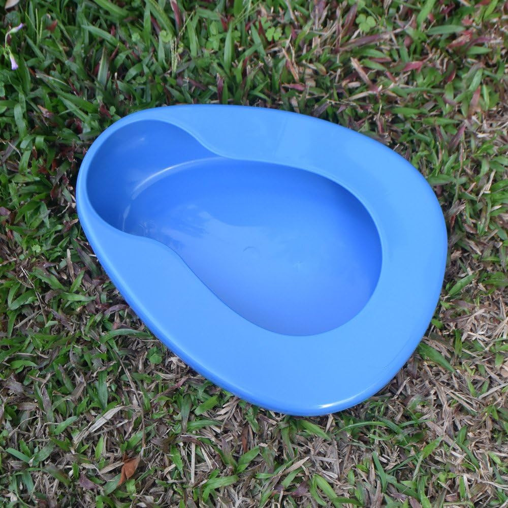 Firm Thick PP Bedpan Heavy Duty Smooth Contoured for Bed-Bound Patients Adults