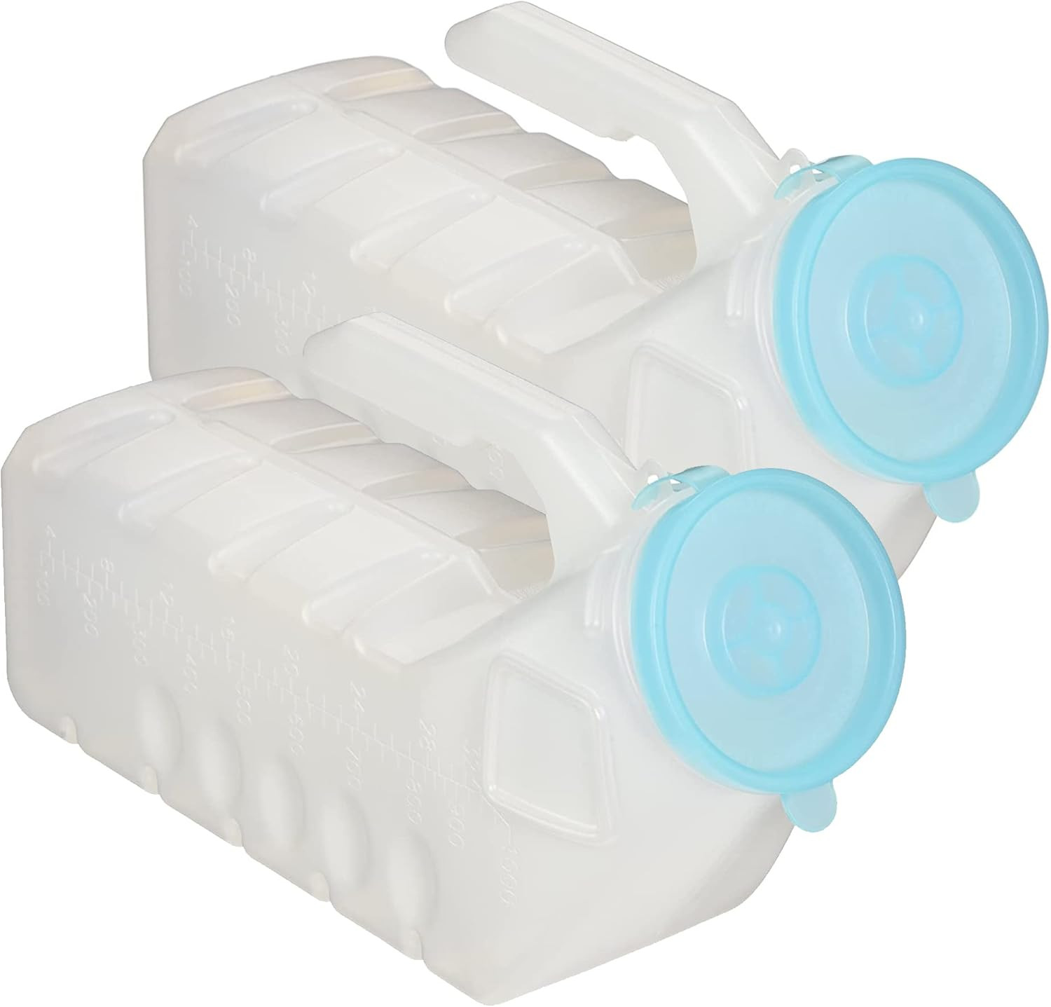 Urinals for Men 1000Ml, Spill Proof Glow in the Dark Lid, 2 Pack | Urine Pee Bot