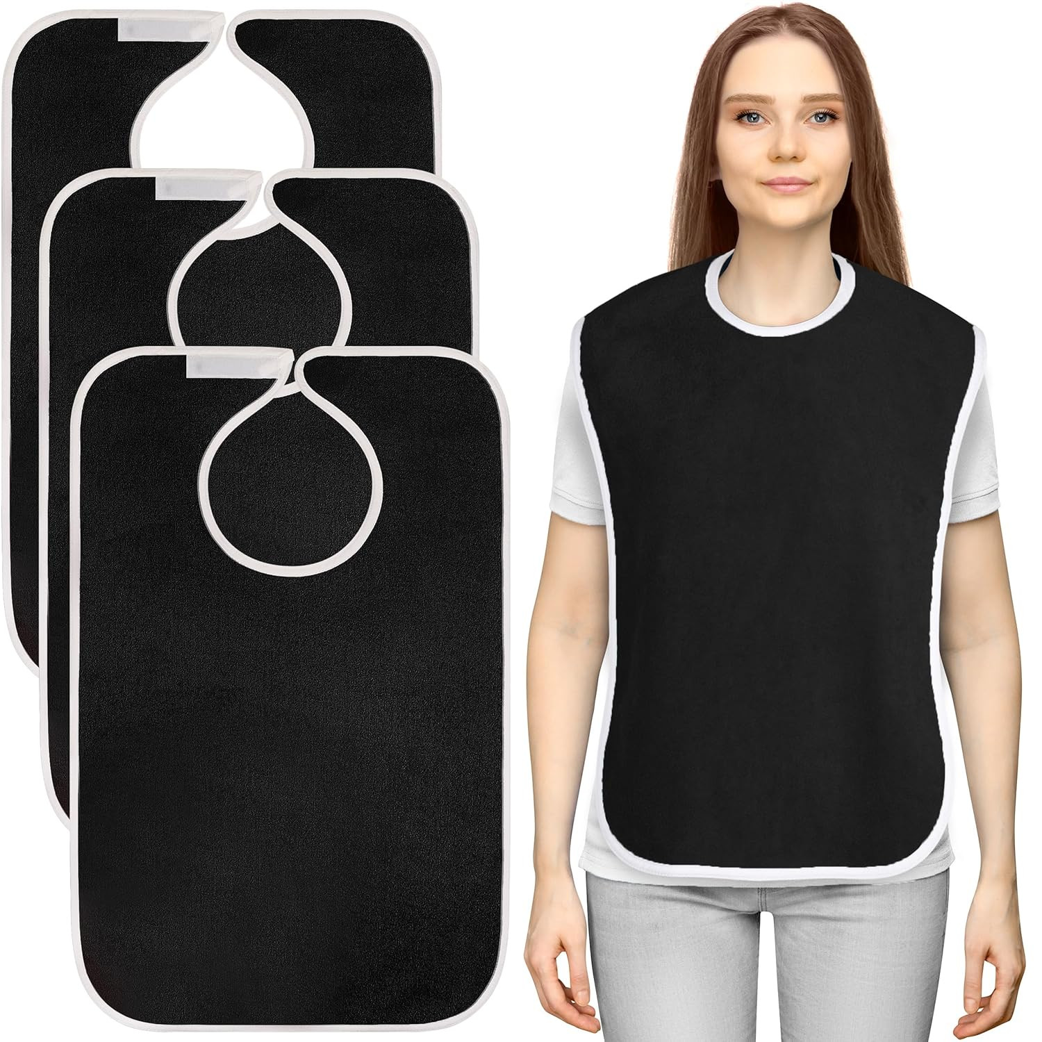 Utopia Towels 3 Pack Premium Unisex Adult Bibs for Elderly Women