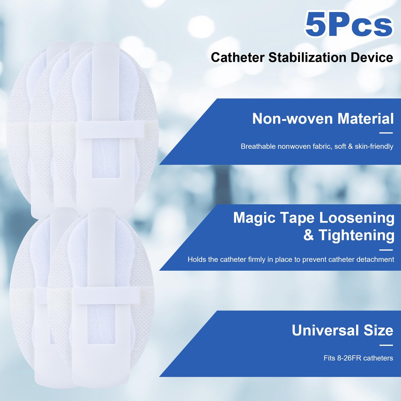 External Condom Catheters for Elderly Men Age 80, 24 Soft Latex, 5 Catheter S…