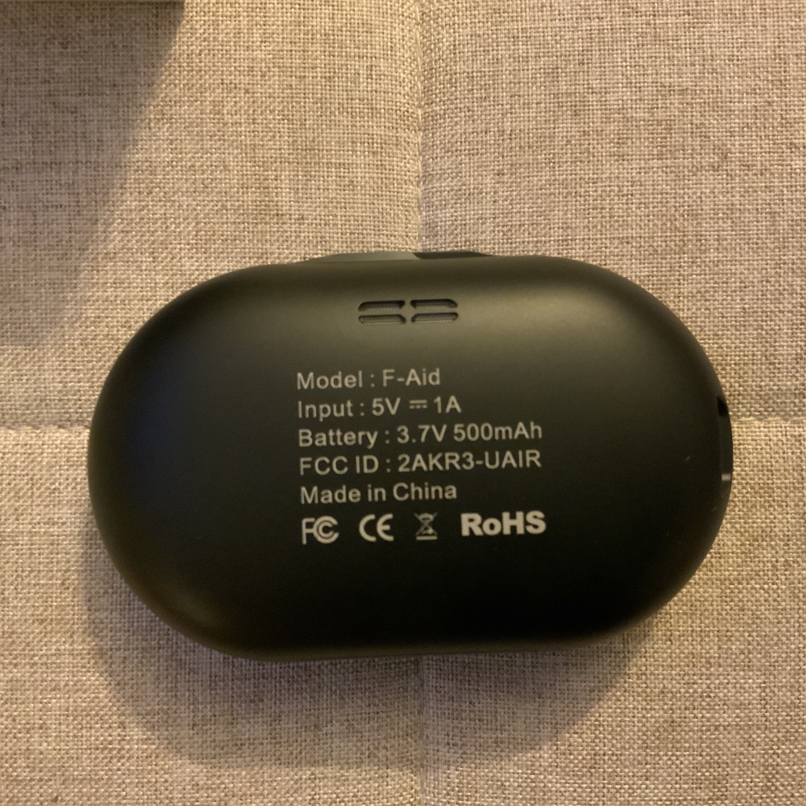 Royal Hearing F-Aid Bluetooth 5.3 Hearing Aid Earbuds Black Charging Case 18H