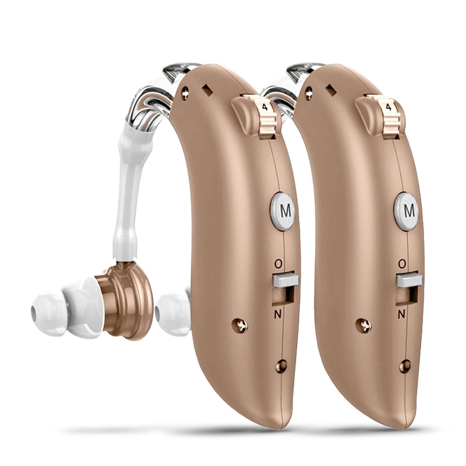 High-Performance Hearing Aids for Seniors Severe Hearing Loss, (Pair) Recharge