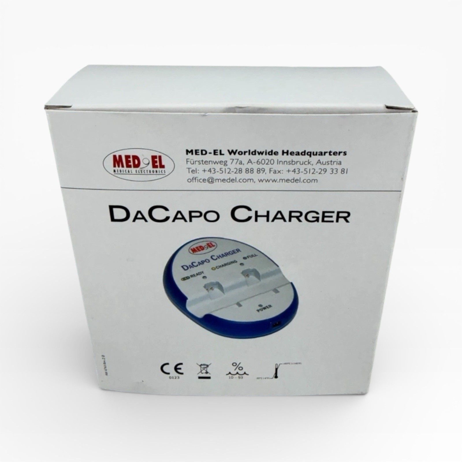 Med-El DaCapo Charger 2.0 Hearing Aids Base Rechargeable Battery New