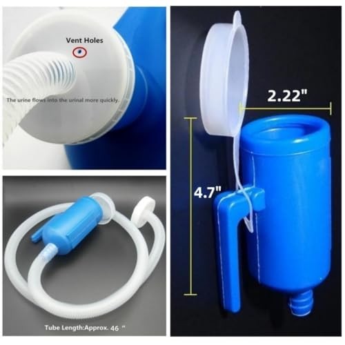 Men’s 2000ML Portable Potty,YUMSUM Pee Bottle Male Urinal Collector for Hospital