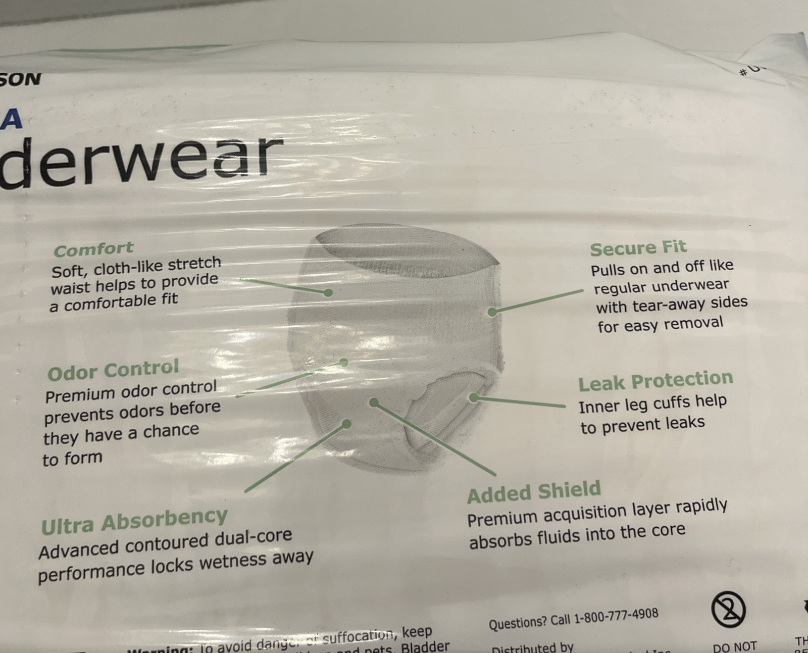McKesson Ultra Disposable Underwear Medium Pull On Up Heavy Absorbency 40 Count