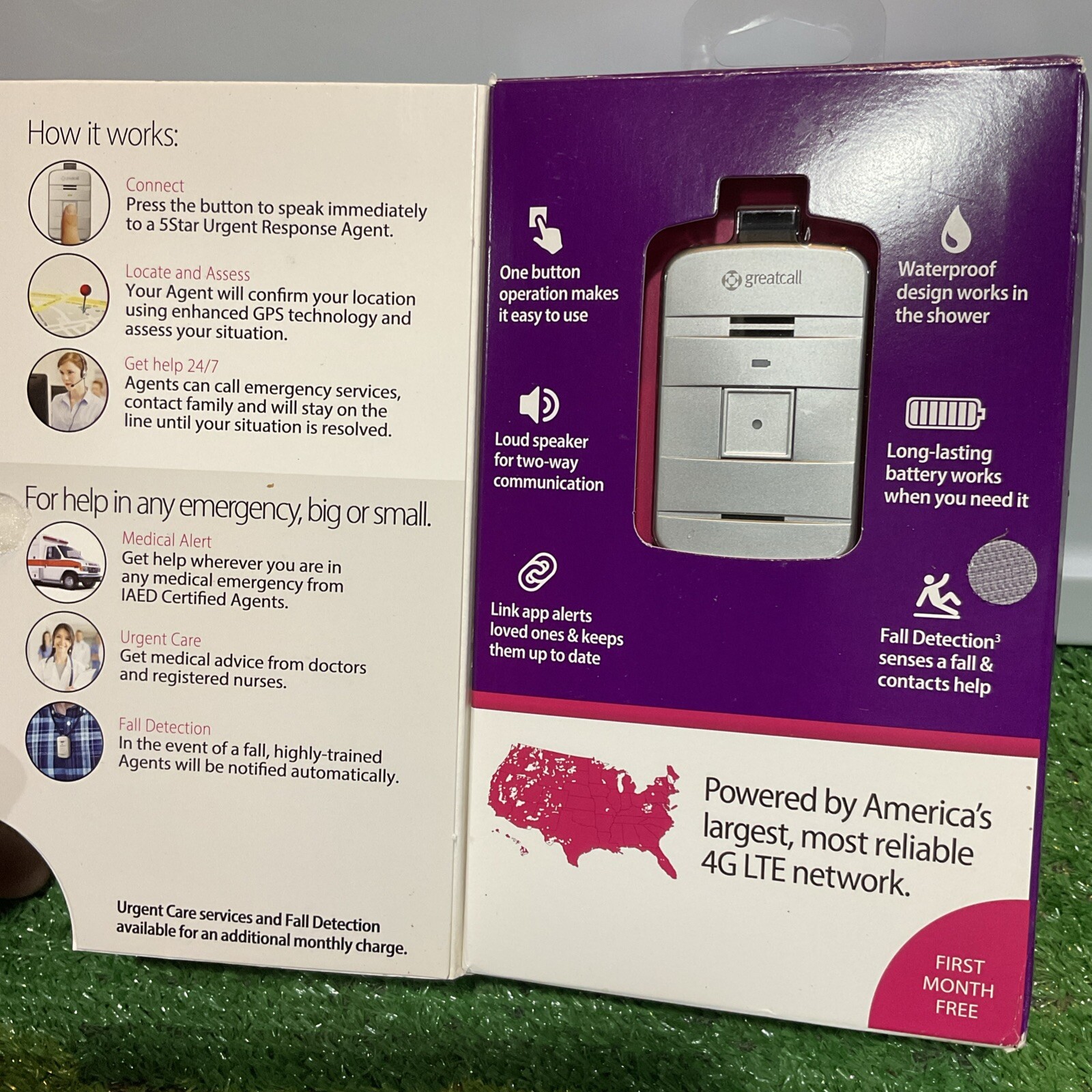 Lively Mobile GREAT-CALL Medical Alert Device W GPS SUBSCRIPTION REQUIRED NOB