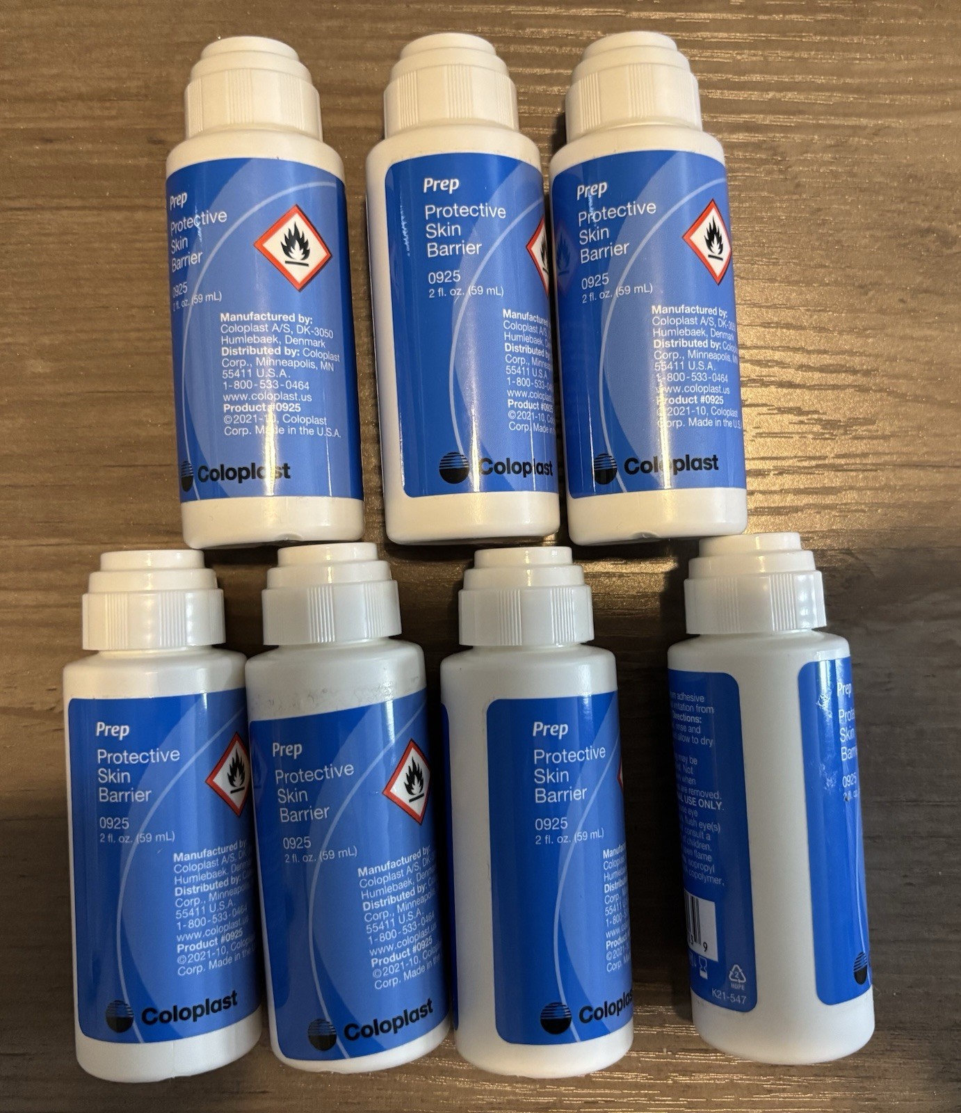 Lot Of 7 Coloplast Prep Protective Skin Barrier 2 Fl Oz Exp 2025