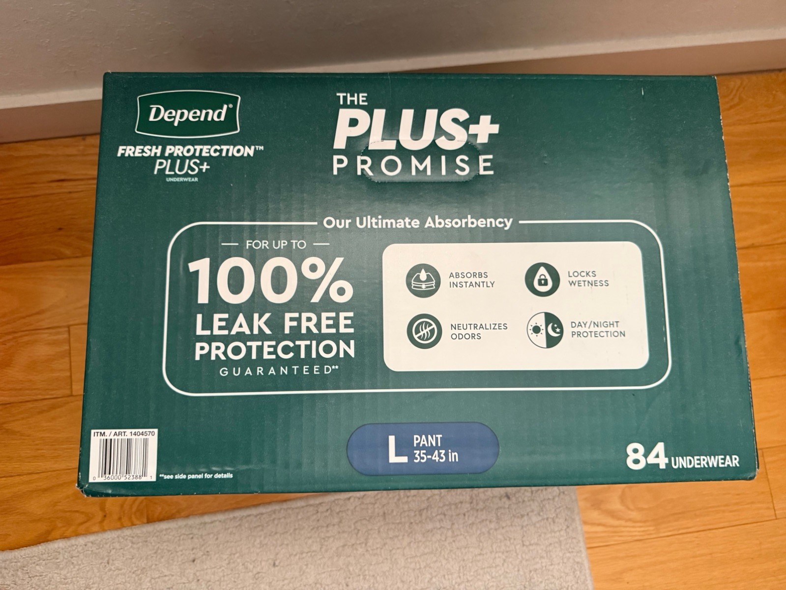 Depend Protection Plus Ultimate Underwear for Men LARGE 84 Count