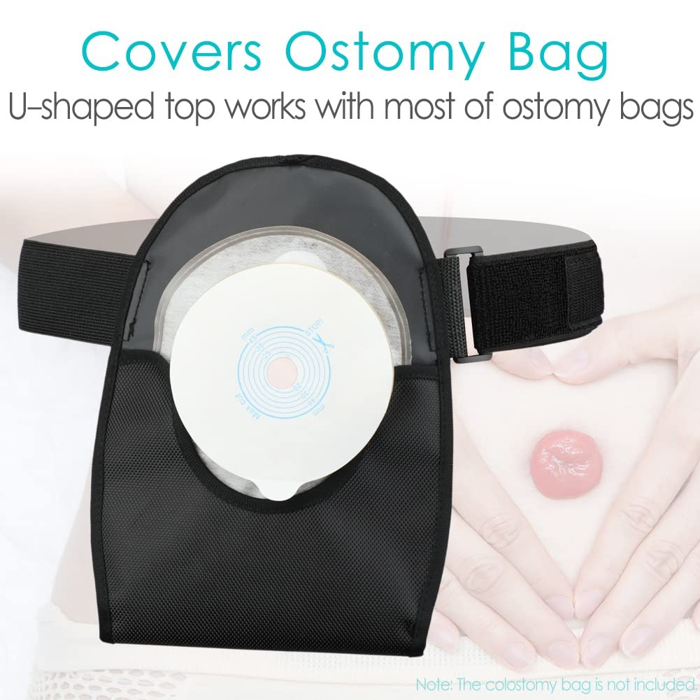 Waterproof Ostomy Bag Cover Belt Adjustable Washable Colostomy Bag Covers Protec