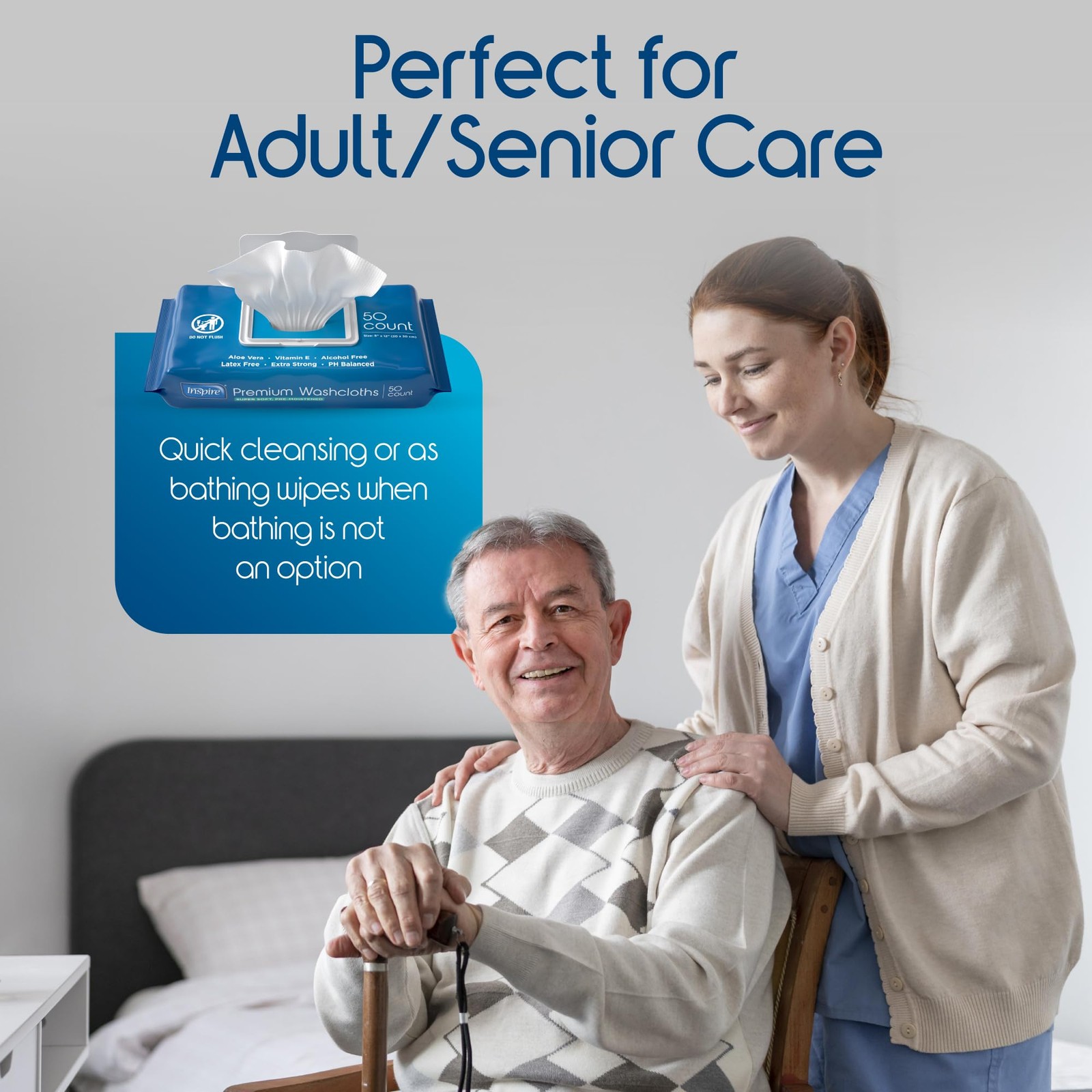 Adult Wet Wipes, Wash Cloths | Adult Wipes for Incontinence & Cleansing for E…