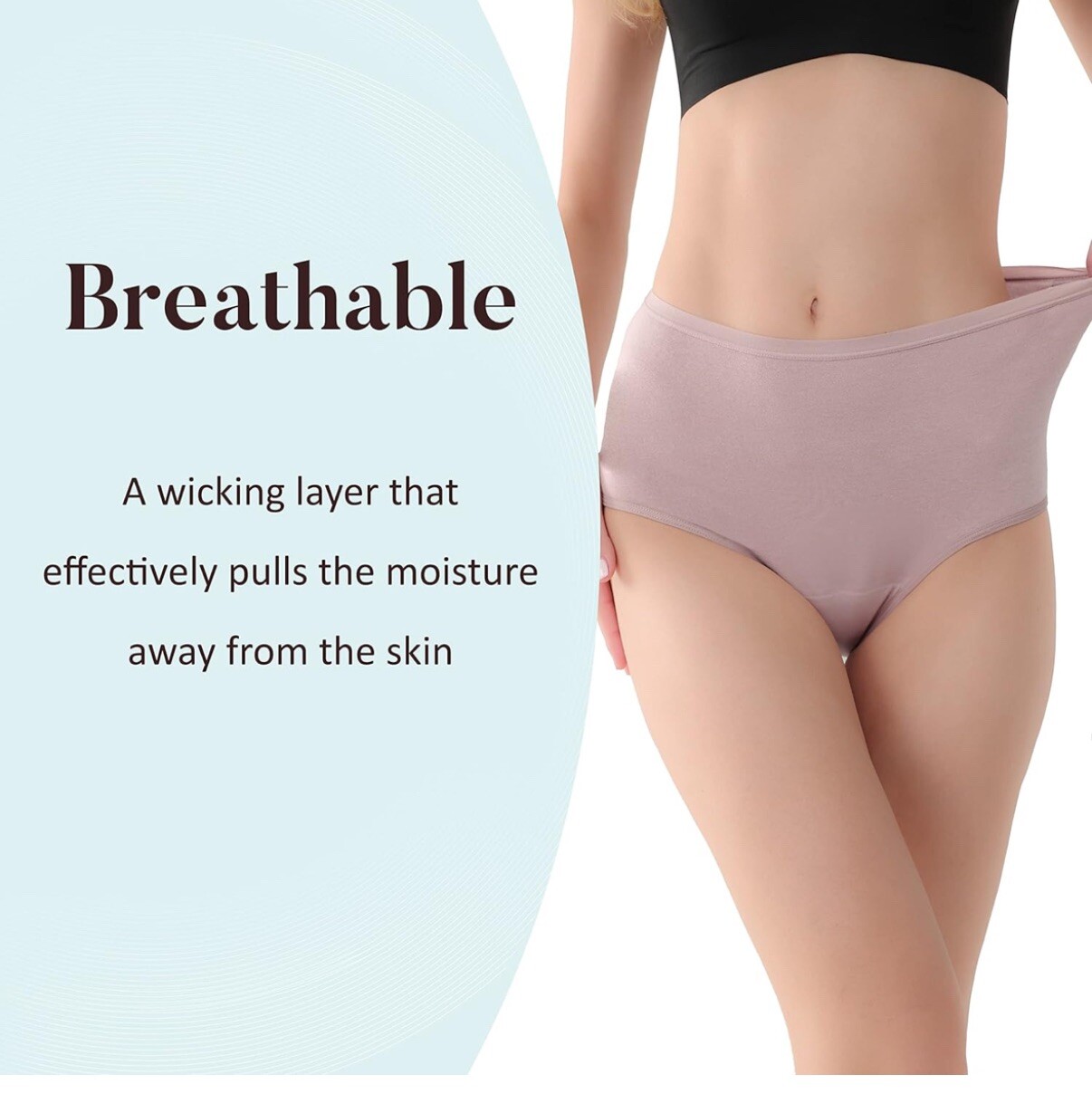 Washable Urinary Incontinence Cotton Underwear Leak Proof Protective Large