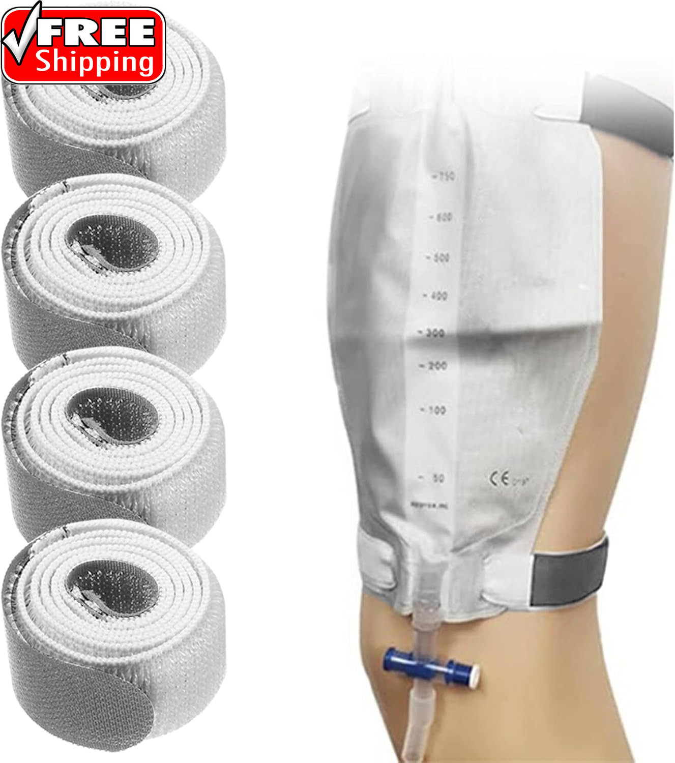 Catheter Leg Bag Strap 26”X 1” Urine Drainage Bag Straps Leg Urinary Bag Fixat
