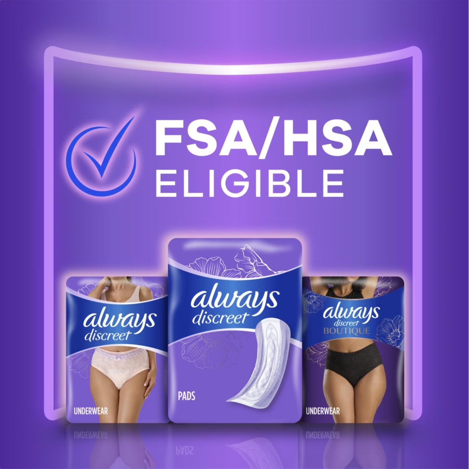Always Discreet Pads Heavy Absorbency Long Length 156Ct Women