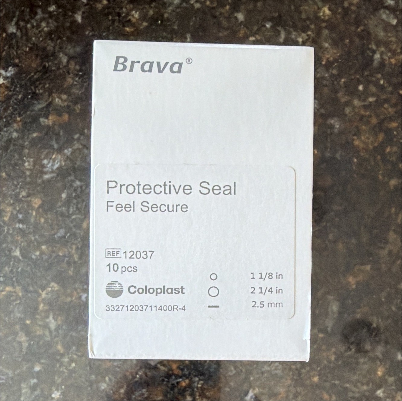 Coloplast Brava Protective Seal Ring 12037 1 1/8 in Opening 10 pcs Exp 2027