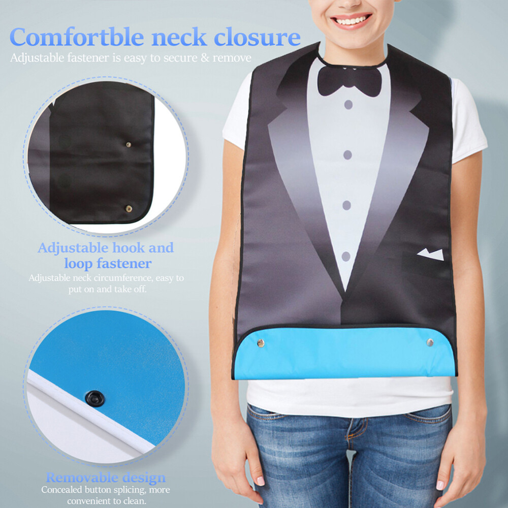 Adult Bib Waterproof Apron Clothes Bib Washable Patient Clothing Protectors