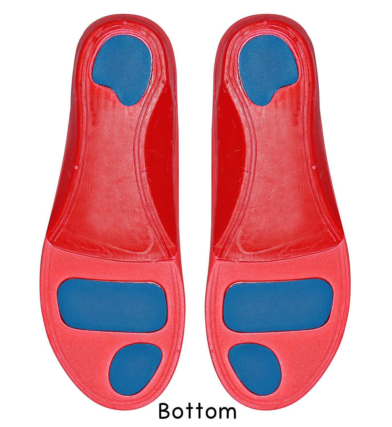 Red Orthotic Sports Insole by — Lightweight Soft & Sturdy Orthotic Technology F