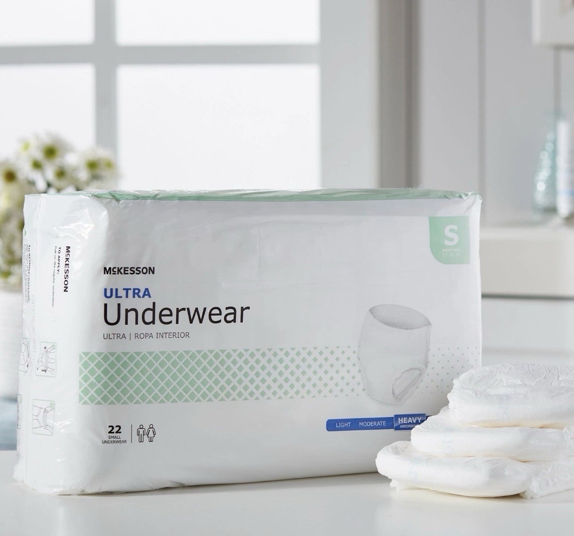 McKesson Adult Disposable Pull On Up Underwear Diapers S Heavy Absorbency 44 Ct