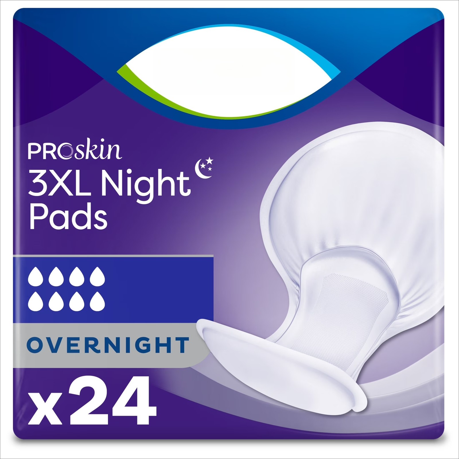 3XL Incontinence Pads for Women and Men, Overnight Absorbency, 24 Count