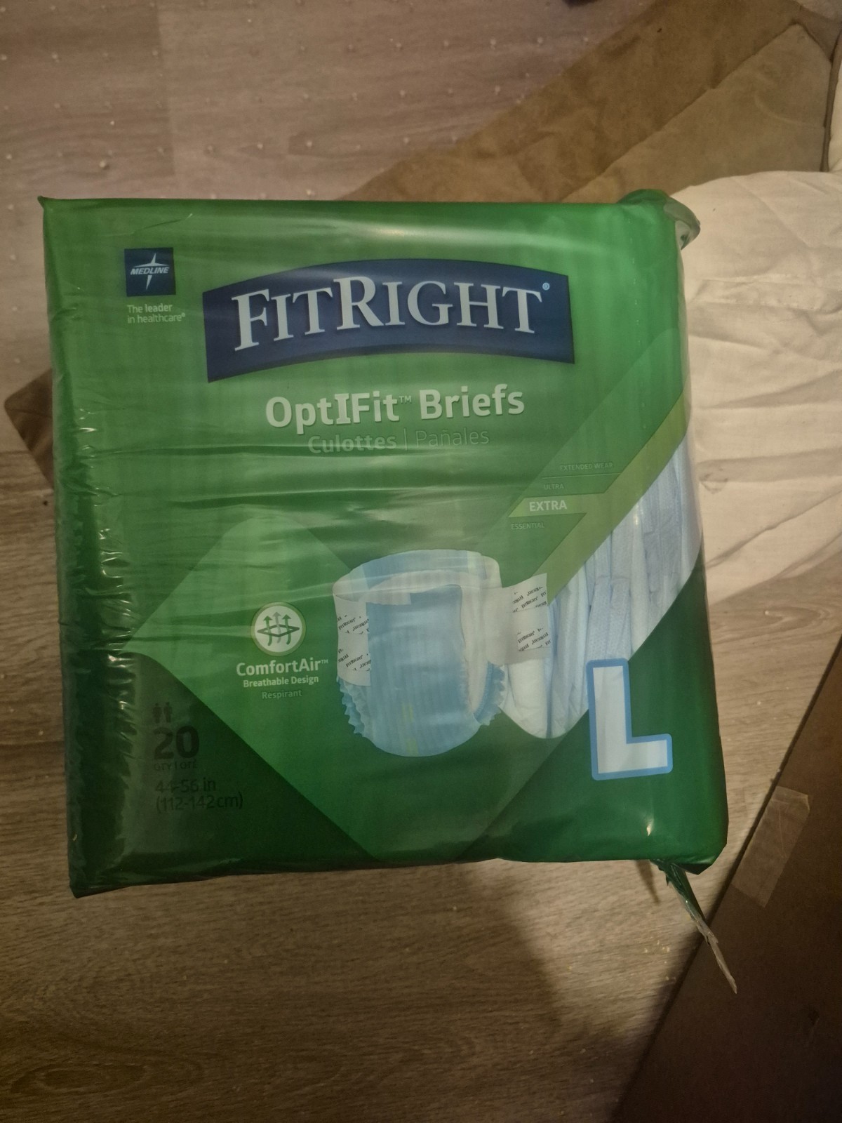 Medline FitRight Ultra Large Disposable Briefs – 20 Count (FITULTRALGZ)